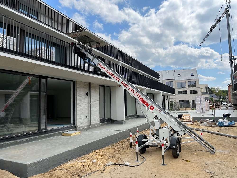 ladderlift op aanhangwagen