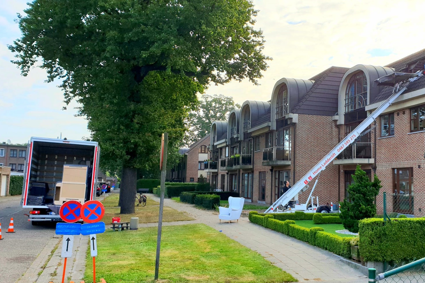 ladderlift op aanhangwagen